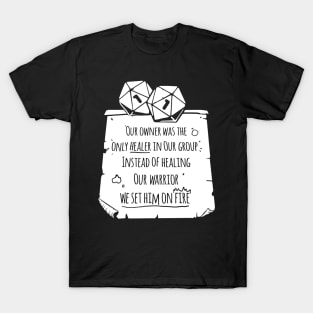 pen and paper dice shaming T-Shirt